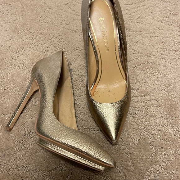 Enzo Angiolini Shoes - Enzo Angiolini Metallic Gold Heels